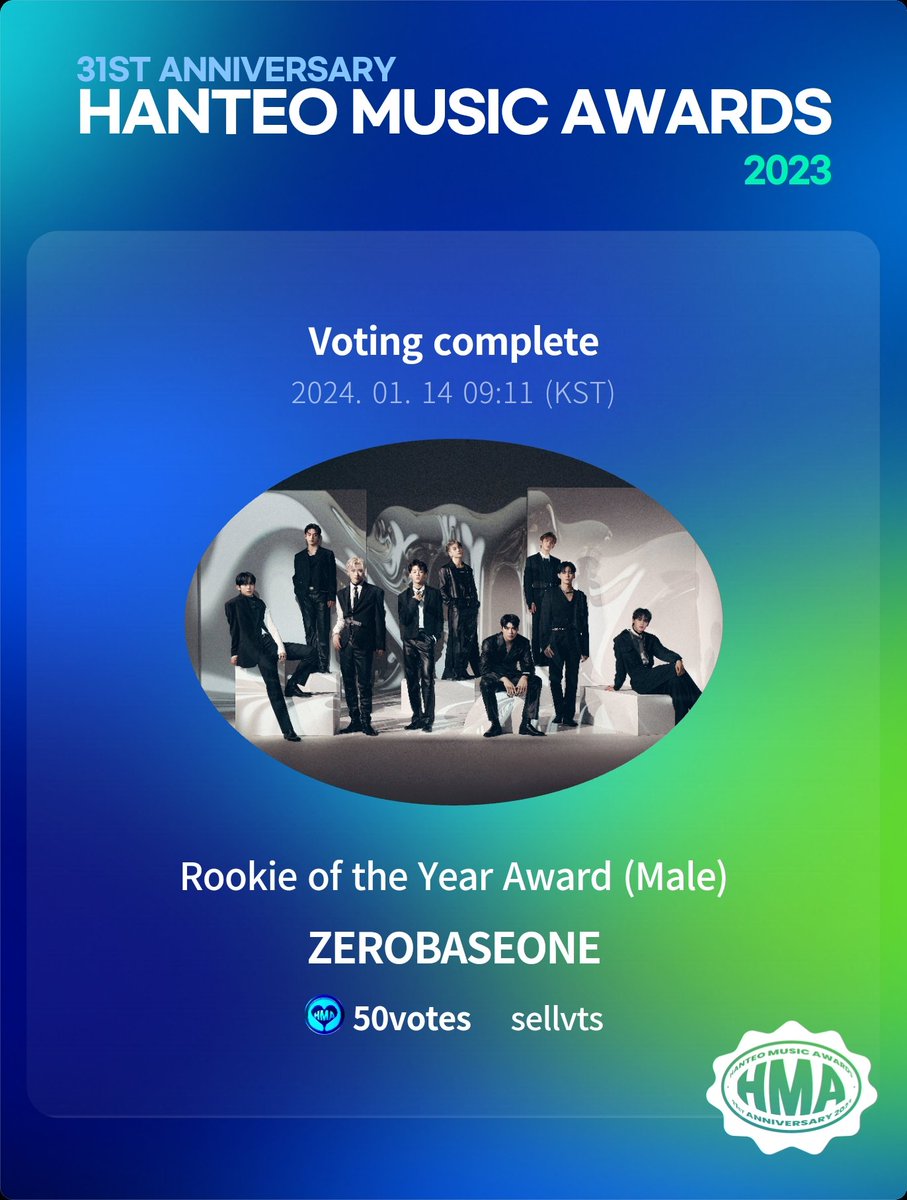 #sellvt_proof

You win both the poll &amp; the proof 🎟️ for #ZEROBASEONE. Congrats 👏

Thank you everyone for participating 🤗