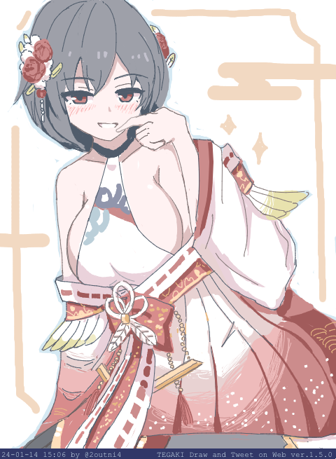 「大吉おみくじ酉女  下新ゆき #駅メモファンアート #tegaki_dt」|24のイラスト