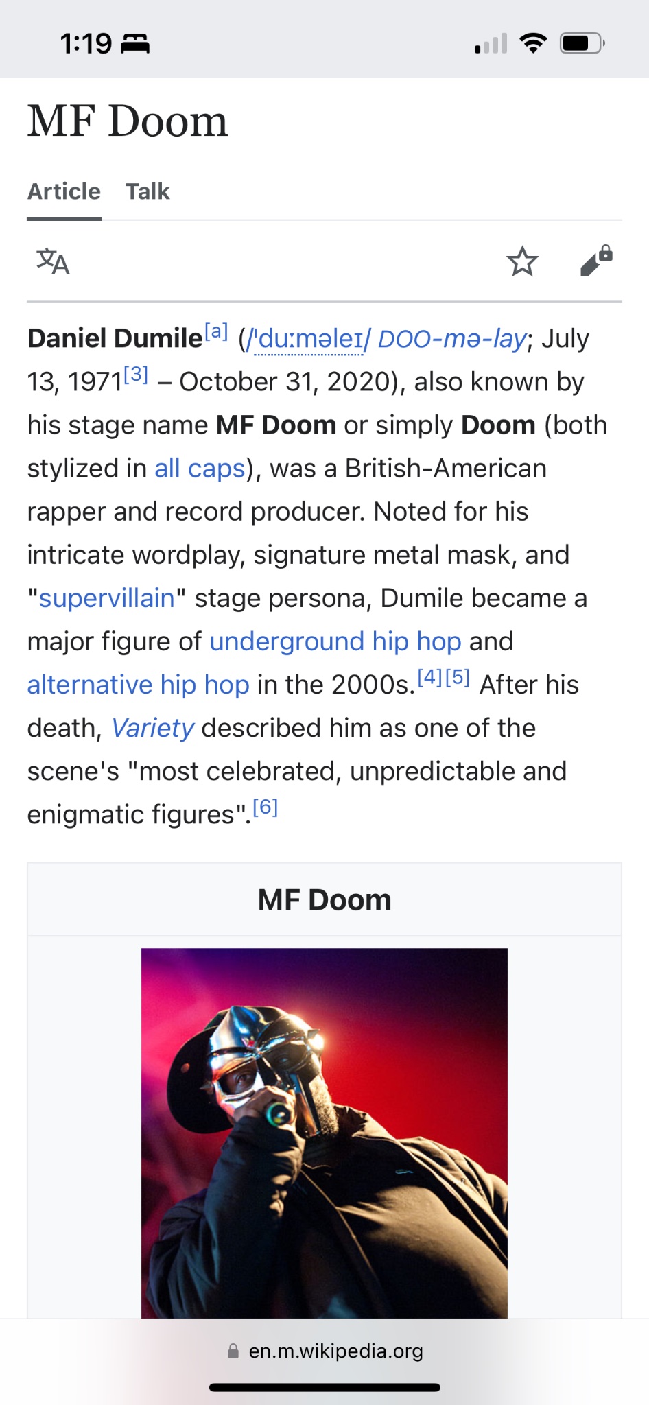 MF DOOM, MF DOOM Wiki