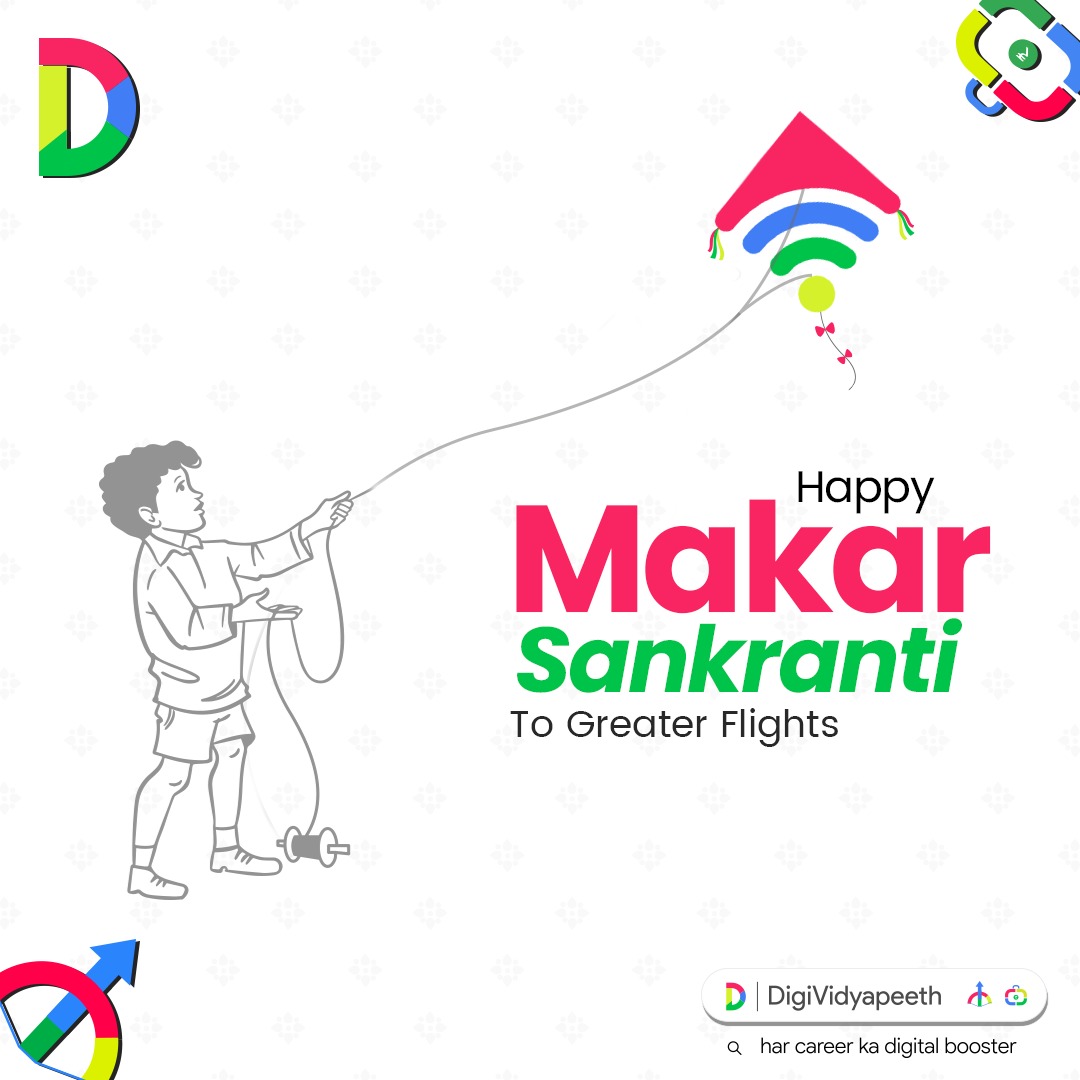 DigiVidyapeeth's tweet photo. Launching into the festive skies of Makar Sankranti with boundless joy and endless possibilities! 🪁✨ DigiVidyapeeth wishes you a day filled with the sweetness of learning and the warmth of accomplishment. Let the winds of change carry you to new heights! 
.
.
.
. https://t.co/UBbcimoEtO