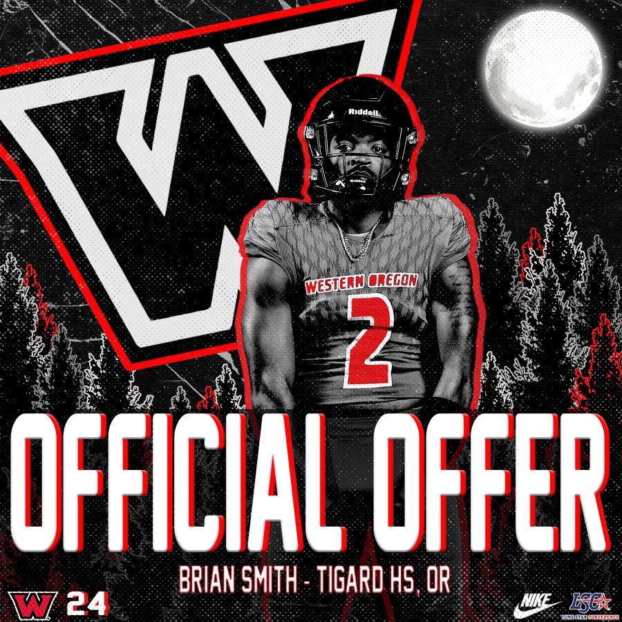 After a great visit, blessed with the opportunity to play football at Western Oregon! @MattOverlin @CoachManningWOU @WOU_FB @WellsCaleb51 @B12PFootball @BrandonHuffman