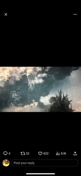 Probably just me but is there a Godzilla face in the cloud? https://t.co/d3z8xNoB0B