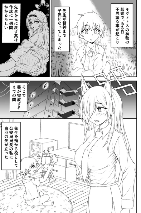 次の同人誌はこんな感じで描こうかなってイメージ カンナが子供に手を出すなんて思えないが、一応R18の予定