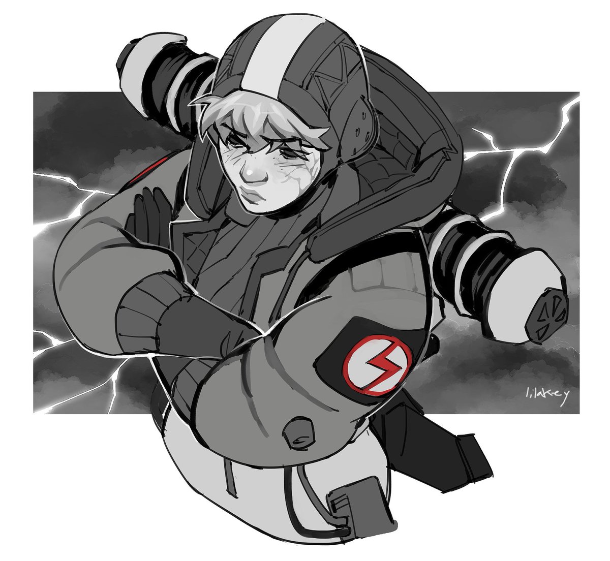 stormy ⛈️ (wattson redraw that i forgot to post) #ApexLegends
