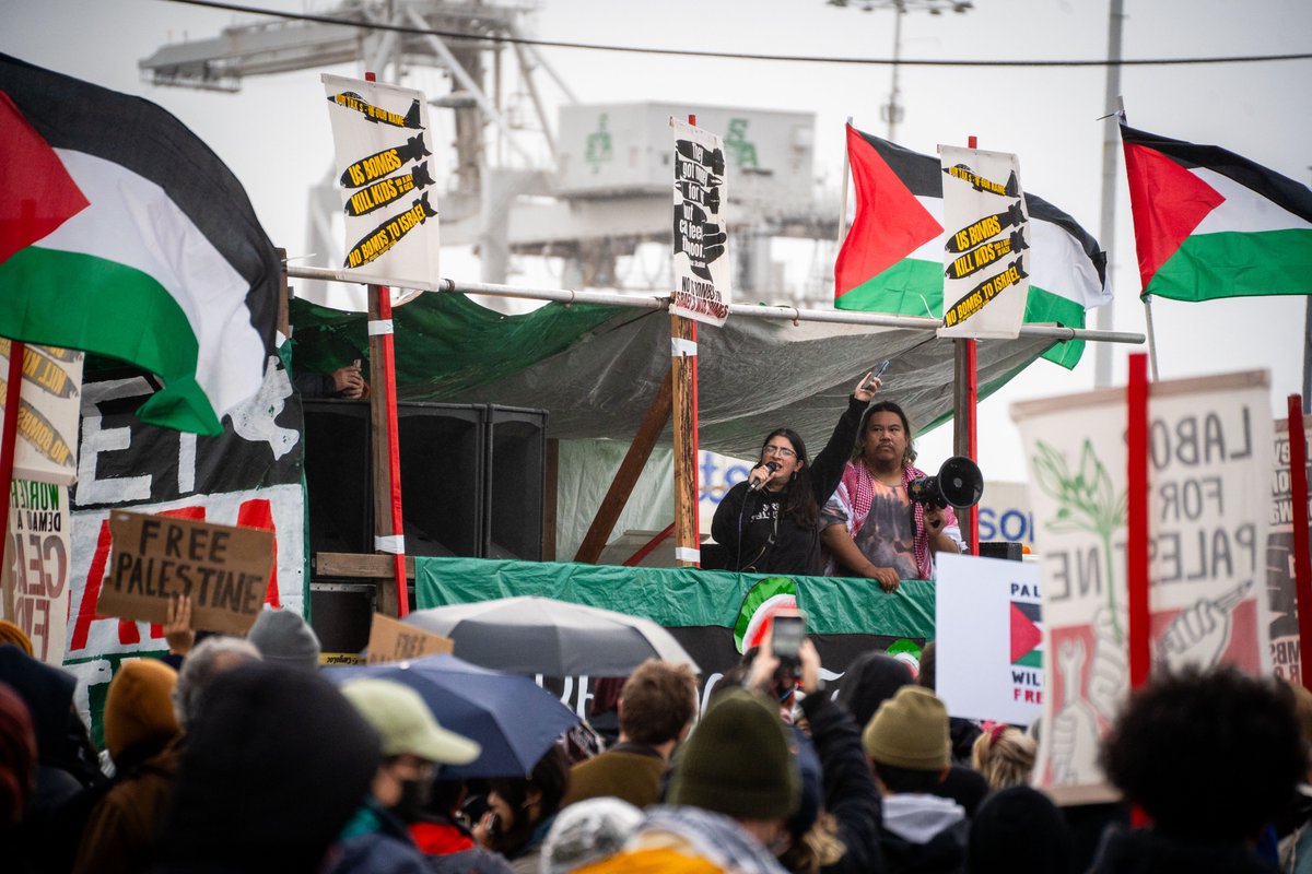 Block the Boat for #FreePalestine at the Port of Oakland #NoMilitaryAidToIsrael #CeasefireNOW #BDS