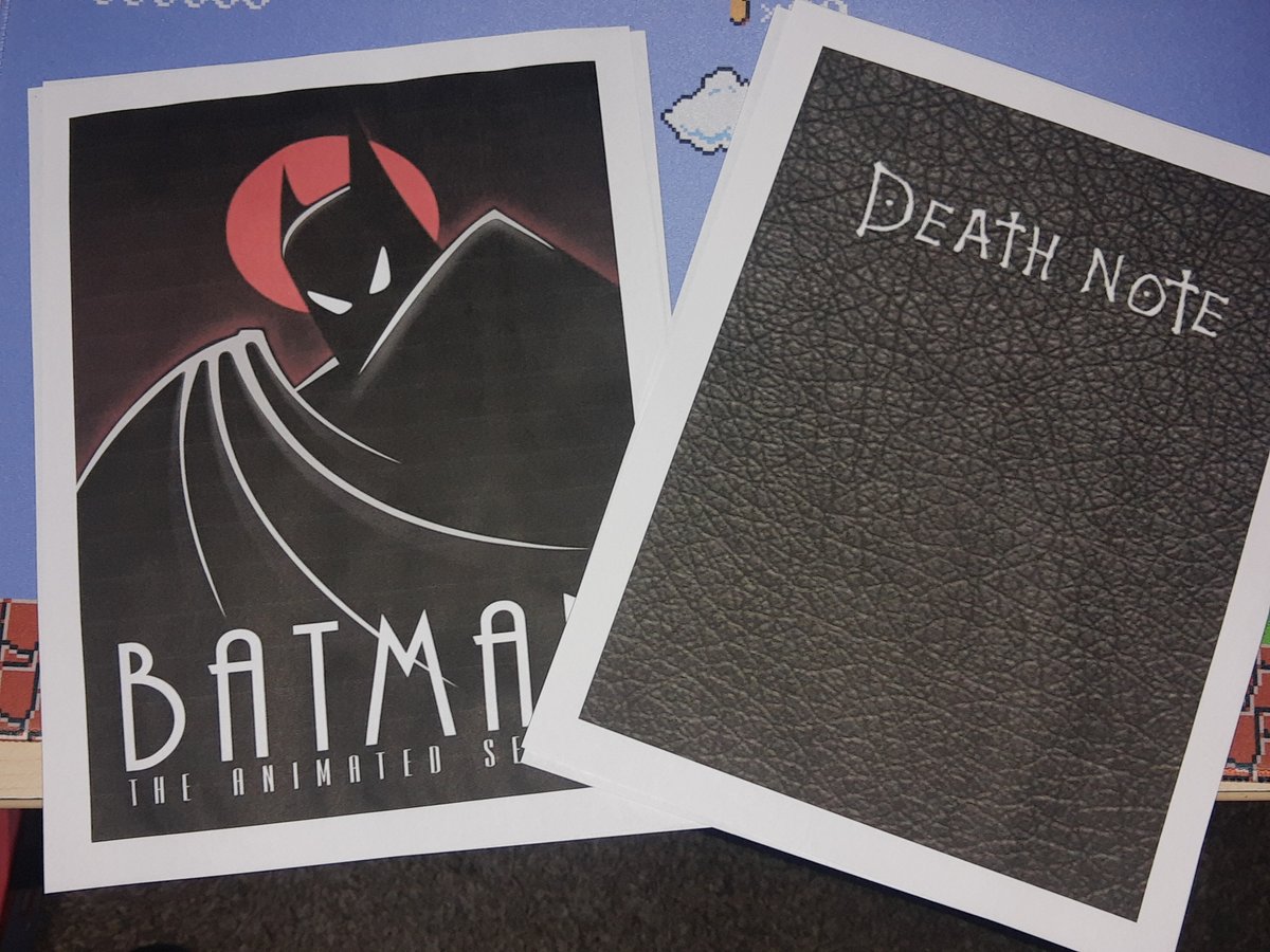 ArthurMcConnell's tweet photo. Two new D&amp;D campaigns I've been working on - one inspired by Death Note 📓💀 and another by Batman: The Animated Series 🦇🎬. Let the adventures begin! #DnD #CampaignCreation #DeathNote #Batman https://t.co/ALl8F47qus