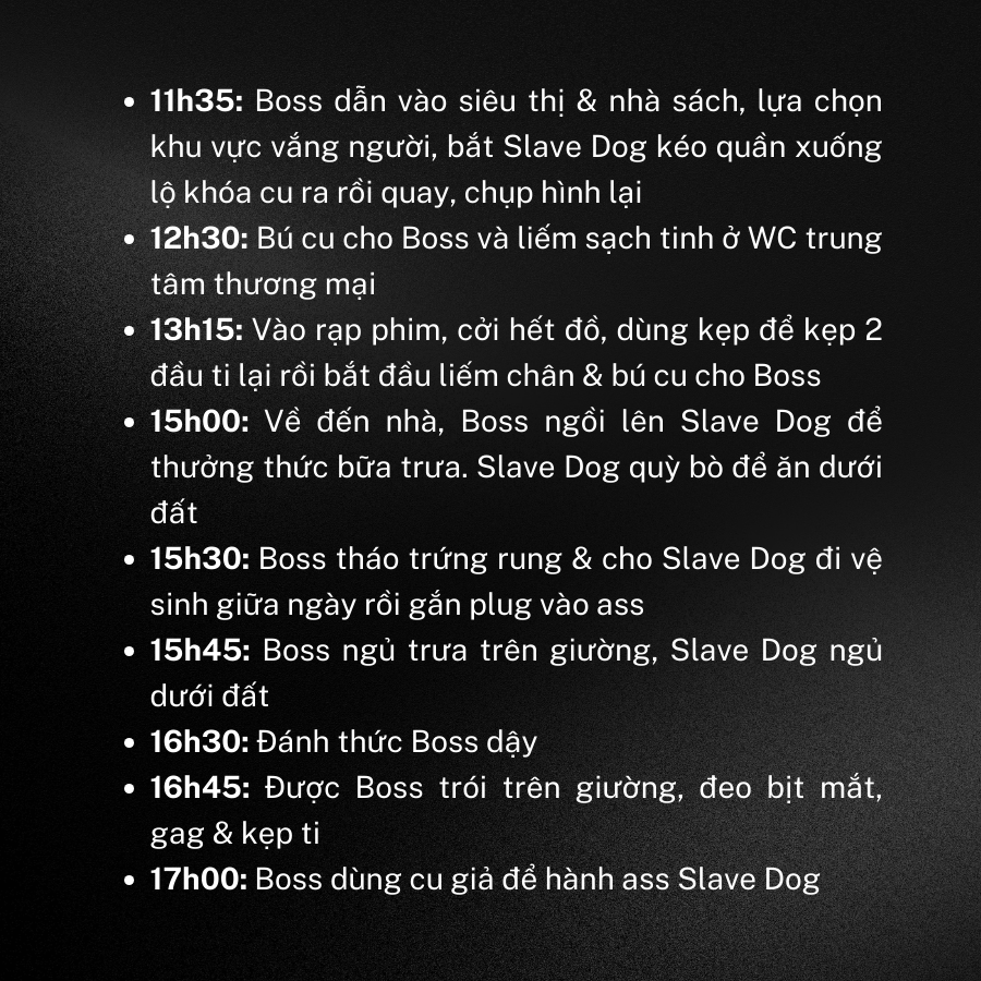 litcic2's tweet photo. 1 NGÀY CỦA #SLAVEDOG (từ 6h00 đến 23h30)
Xin lỗi vì đã để anh em đợi lâu. Đăng bài rồi mà quên comment phần nội dung chính 😅
Còn giờ thì các đồng dâm hãy đọc &amp; thủ dâm cuối tuần đi nào! 😎 https://t.co/UUwyA4zVSe