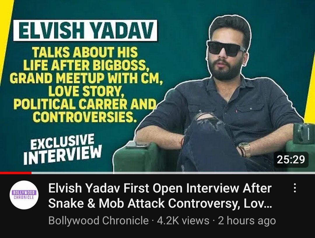 Jai Shree Ram
#ElvishArmy #SystummArmy 

Interviews of @ElvishYadav bhai is out on #FilmyGyaan & #BollywoodChronicle . Stream and mention comments about it.

#ElvishYadav #OnlyElvishMatters
