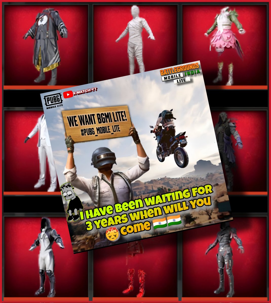 PUBGMLITE2025's tweet image. #WeWantPUBGMobileLiteIndianVersion 

@LevelInfinite 

@TencentGames 

@Mission30PMLIV