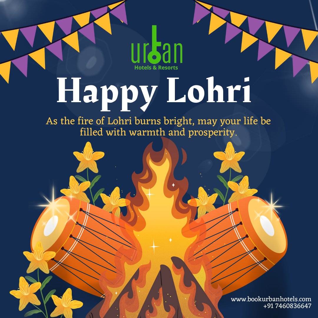 Greetings on the auspicious occasion of Lohri!  May the auspicious fire of Lohri remove all sorrows and bless our lives with good health, happiness and prosperity. #HappyLohri #MakarSankranti #makarsankranti2024 #Travel #Hotels #hotel