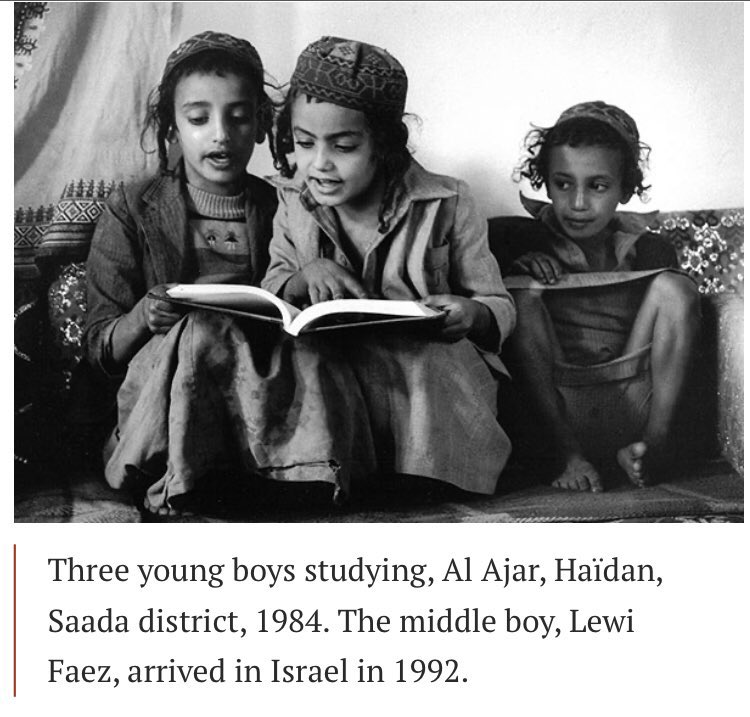 JachnunEmpire's tweet photo. A wonderful article from 2019 by Myriam Tangi about her visit to Yemen in the 1980s. The accompanying photos are simultaneously breathtaking and heartbreaking. 

“The photos of Yemenite Jews that we took 30-odd years ago [in Yemen] record a world that no longer exists.” 

https://t.co/nTkqPUGx7l