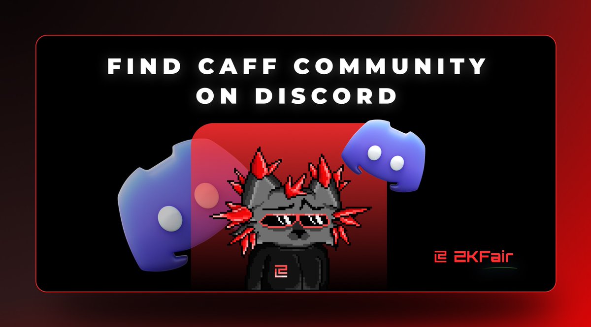 😎Hey guys!

😼Mr. CAFF started the discord and brought order there.
discord.gg/CNfjhFxr

🚀Let's go to us.

#ZKFair #NFT
<a href="/ZKFCommunity/">ZKFair Community</a>
#ZkFairEcosystem