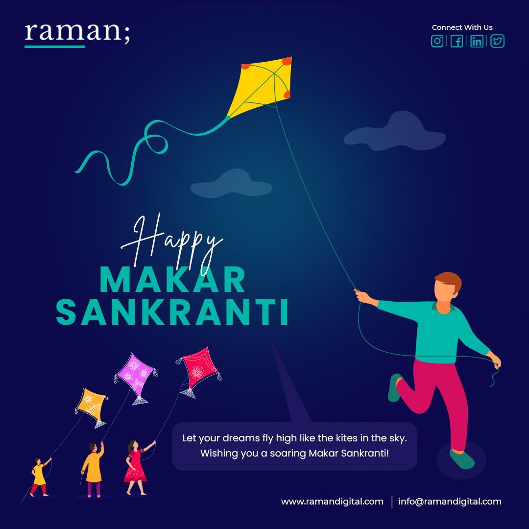 ramandigit's tweet photo. May the vibrant colors of the kites fill your life with joy, and the sweet flavors of sesame and jaggery sweeten your moments. 🌈 May this Makar Sankranti illuminate your path with positivity and success. 🌟 Wishing you a harvest of love, prosperity, and good fortune. https://t.co/oXZYRRutLV