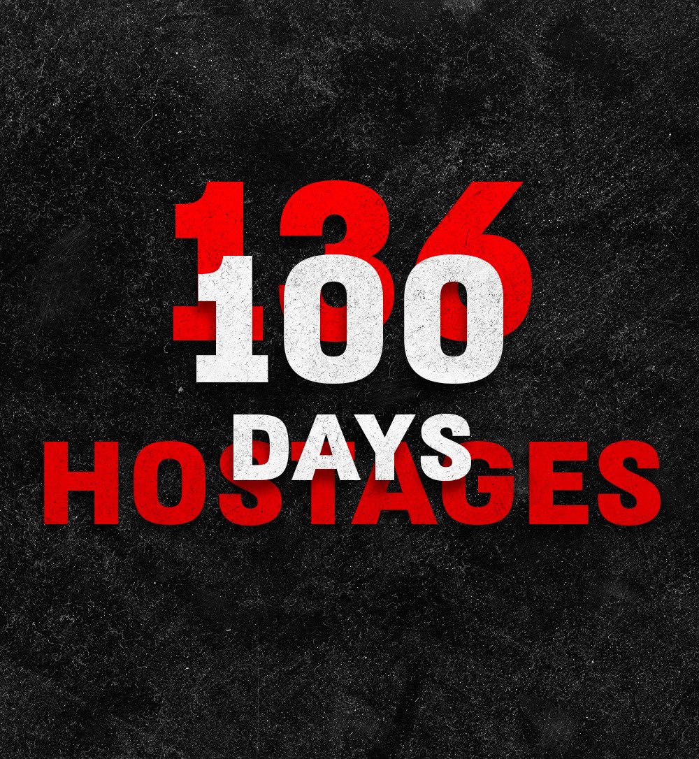 EllaTravelsLove's tweet photo. Today marks 100 days since the October 7th massacre, when Hamas-ISIS opened a war on Israel.

We still have 136 people in captivity by Hamas. From what we know from released hostages, they are subjected to torture, rape, food deprivation and no access to decent medical care.

The young women who are being raped, can possibly be pregnant by now. They must be released immediately.

This whole war can end tomorrow, with the immediate release of the hostages and the complete surrender of Hamas-ISIS who committed a massacre on a scale that was not seen in decades.

We want our people back home, 
and to live safely. 

#bringthemback
#standwithisrael
#HamasislSIS