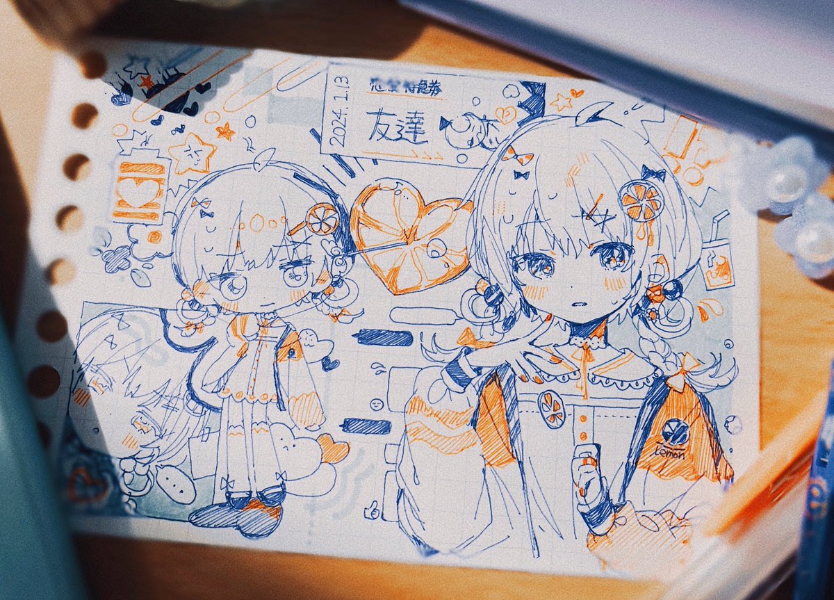 warabimoti_yoz's tweet photo. 一発描き！ https://t.co/4Qrul9Q5JA