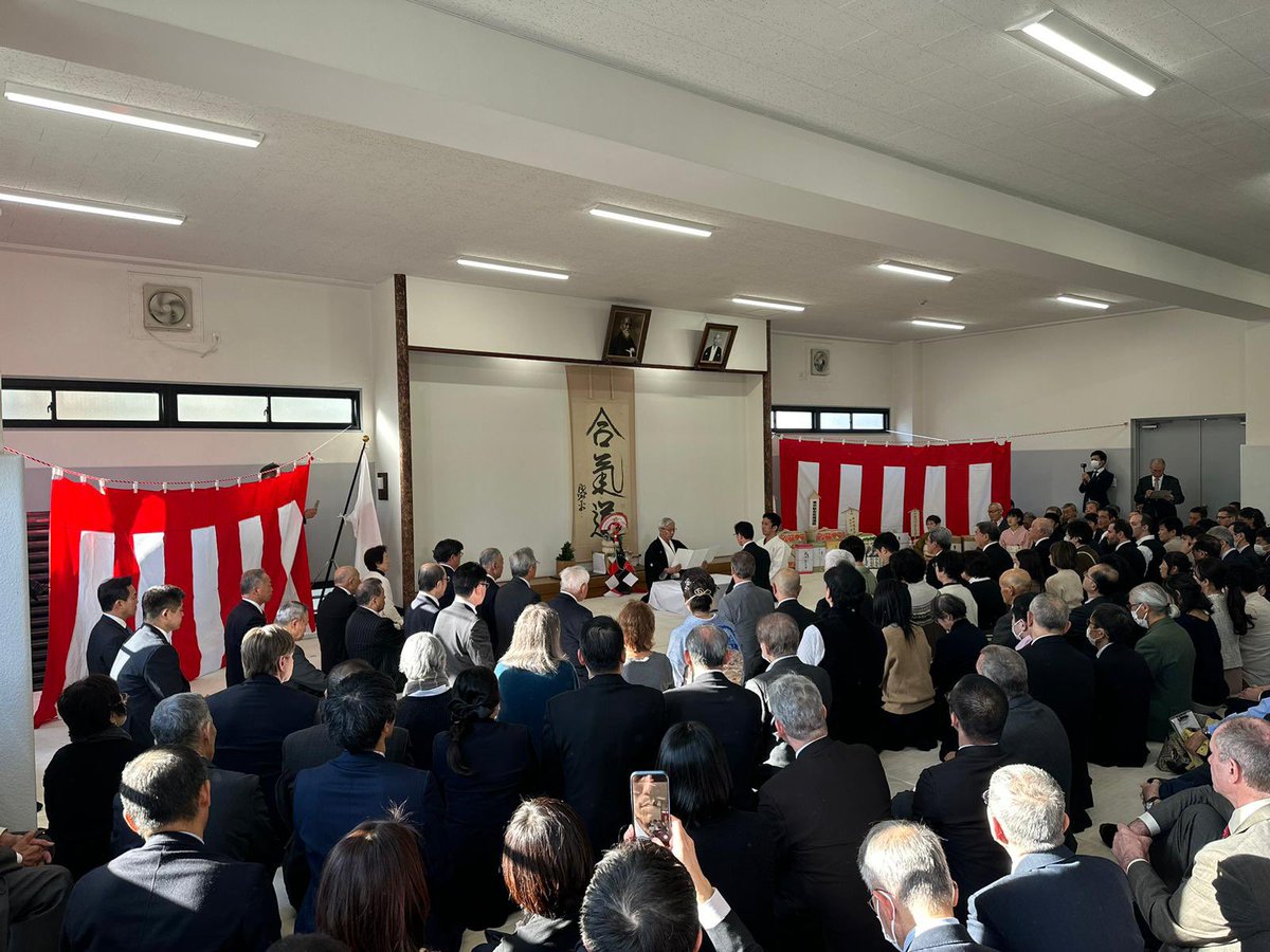 Today, on the 14th of January 2024, Sunday, the Aikido Hombu Dojo's Kagami-biraki Ceremony took place in Tokyo, Japan. #aikido #kagamibiraki