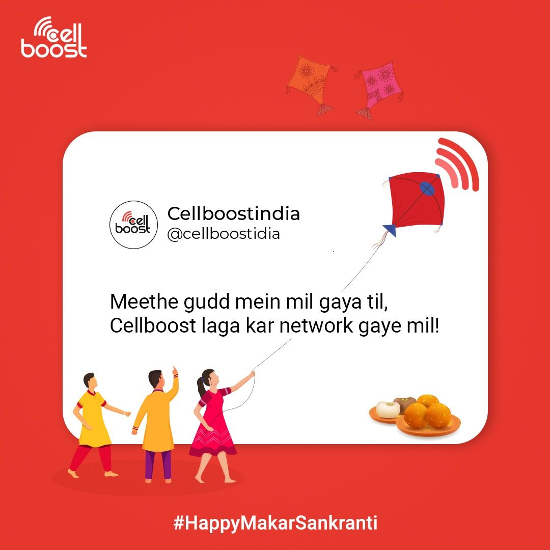 CellboostIndia's tweet image. Wishing you a Makar Sankranti filled with strong connections and vibrant celebrations! 

#cellboost #seguro #mobilenetworks #dataconnectivity #mobilesignal #noweaksignal #network #data #signal #bigdata #connectivity #signals #databases #datacollection #india #freedemo