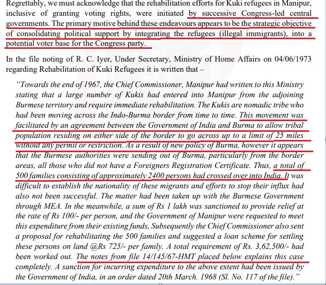 JohnnyMeetei's tweet photo. #Manipur
The 4 page press release by PAPPM outlines the wave of migration of #ChinKukis frm Burma. It is an undeniable fact that they are refugees but the shocking part is that it has always been the @INCIndia who had facilitated migration of refugees for votebanks. https://t.co/EbCBMsupV9