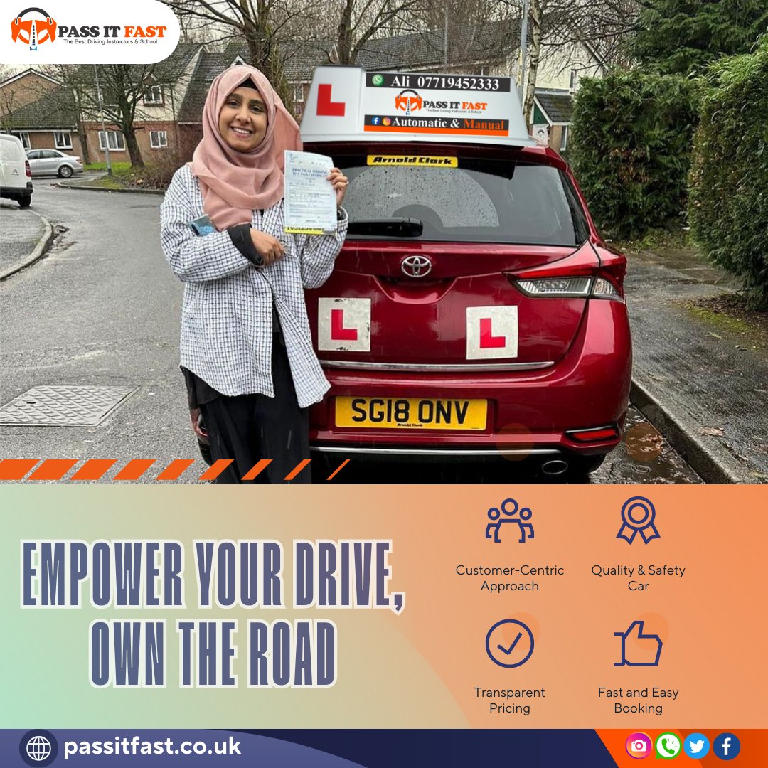 PASSITFAST's tweet image. Empower your drive, own the road, and conquer destinations effortlessly.
▪Call and WhatsApp 📞 07719-452333
 #RapidDrivingCourse #DrivingSchool #PassInWeek #IntensiveLessons #AcceleratedDriving #DrivingGoals #passitfast