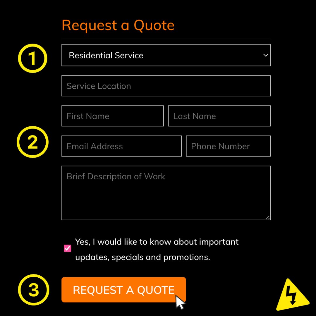 Request a quote in three simple steps:

1️⃣ Choose your service requirement: residential, commercial, industrial, or agricultural 🔌
2️⃣ Fill in your contact information 📲
3️⃣ Submit your request 👍

Visit our website to request your quote today:
beattiedukelowelectrical.com