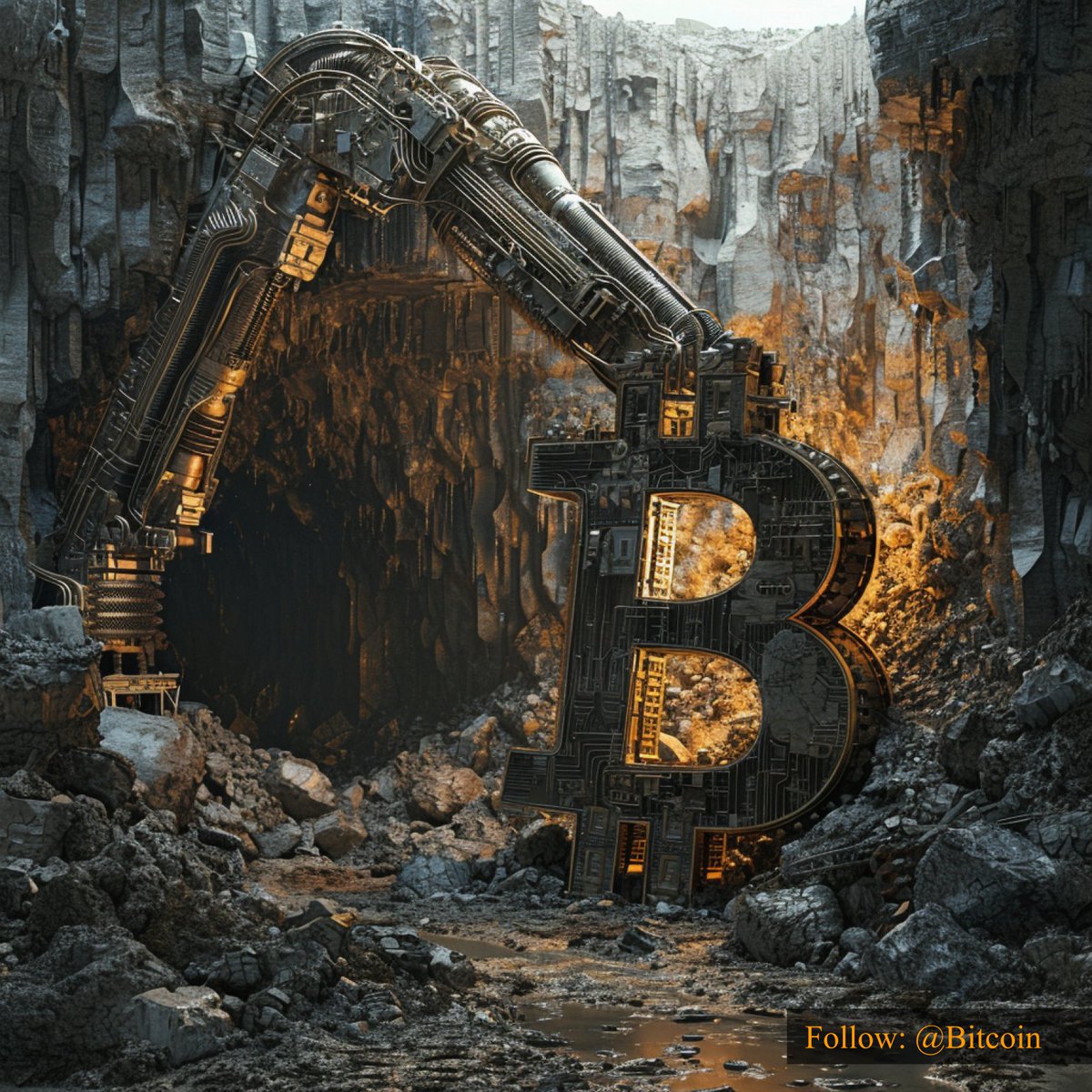 Bitcoin's tweet photo. Exploring the dynamic synergy between #Bitcoin and cutting-edge machine technologies. 🚀🤖 #CryptoInnovation https://t.co/XHtvbgegAK
