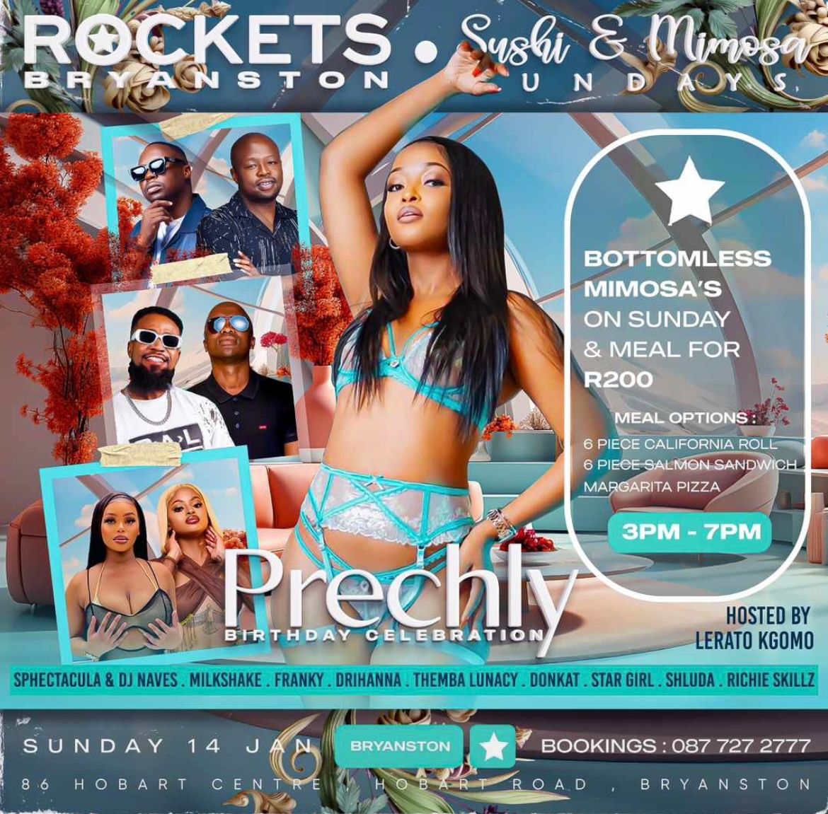 The best way to end your week , day time fun 🤩 #SushiSunday out at rockets Bryanston - 4PM ‼️ #KOTW #KingsOfTheWeekend