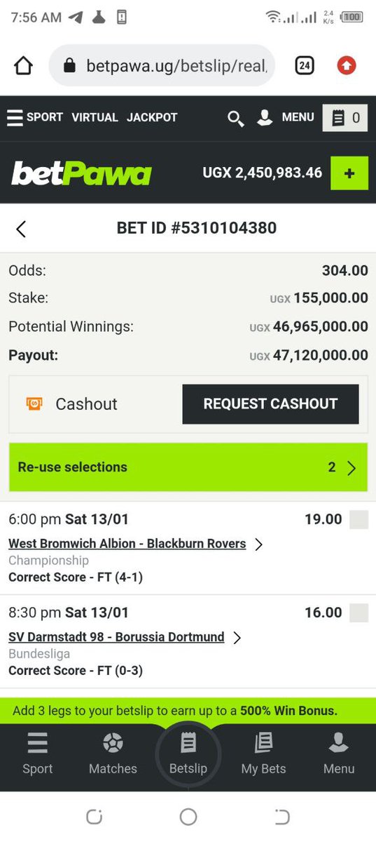 ForexPlaceeb's tweet photo. π§€π GAME WON β
CONGRATULATIONS ππ§€
If I Cannot Do Great Things, I Can Do Small Things In A Great Way.
π 304.00++ odds Won Successfullyππ
#Bugingo #Doreen #MUBS #ProphetElvisMbonye #Pallaso #Emeka #Kabushenga #RicHassani https://t.co/F1ck1262bj