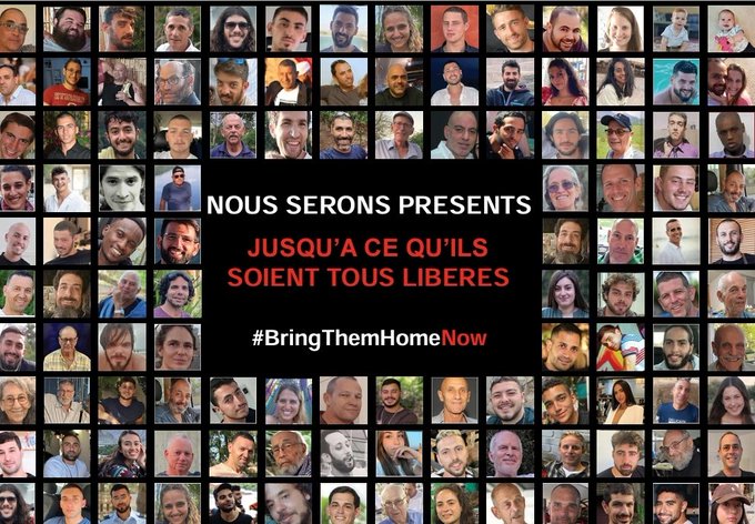 marika_bret's tweet image. #100jours
#HamasTerrorists retient -toujours- en captivité des otages, dont un bébé, des enfants.
Et trois français, Orion Hernandez Radoux, Ofer Kelderon et Ohad Yahalomi.
Chaque heure qui passe, un supplice pour leurs proches.
Le silence : une complicité.
#BringThemHomeNow