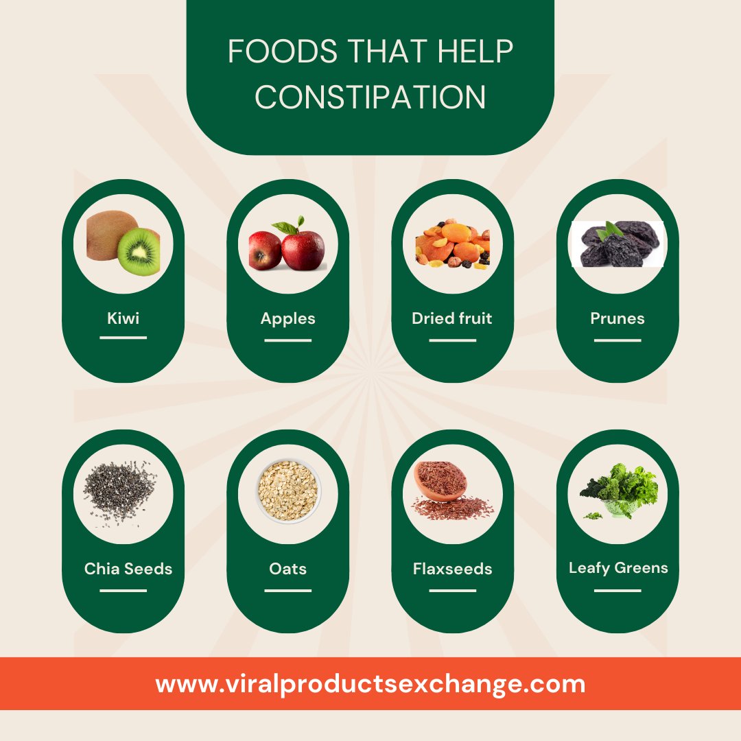 viral_exchange's tweet image. Share your favorite #constipationrelief foods or tips in the comments.

Visit viralproductsexchange.com

#FiberBoost #GutHealth101 #NaturalLaxatives #DigestiveWellness #NutrientRichFoods #BowelRegularity #AppleADay #SmoothDigestion #KiwiDigestion #FlaxseedBenefits #LeafyGreensLove