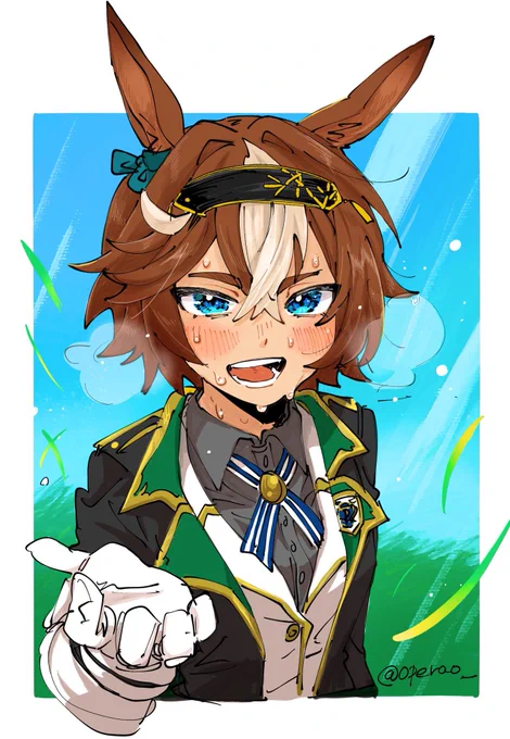 みんなーー!!!!!私の線画を稲穂先生( )が塗ってくださいました!!!最高すぎる!!!自慢!!自慢!!バンブー先輩が...生きてる....!!このシーンにぴったりな背景も付けてくださって、感動が止まりません!!本当に有難う御座いました!! 