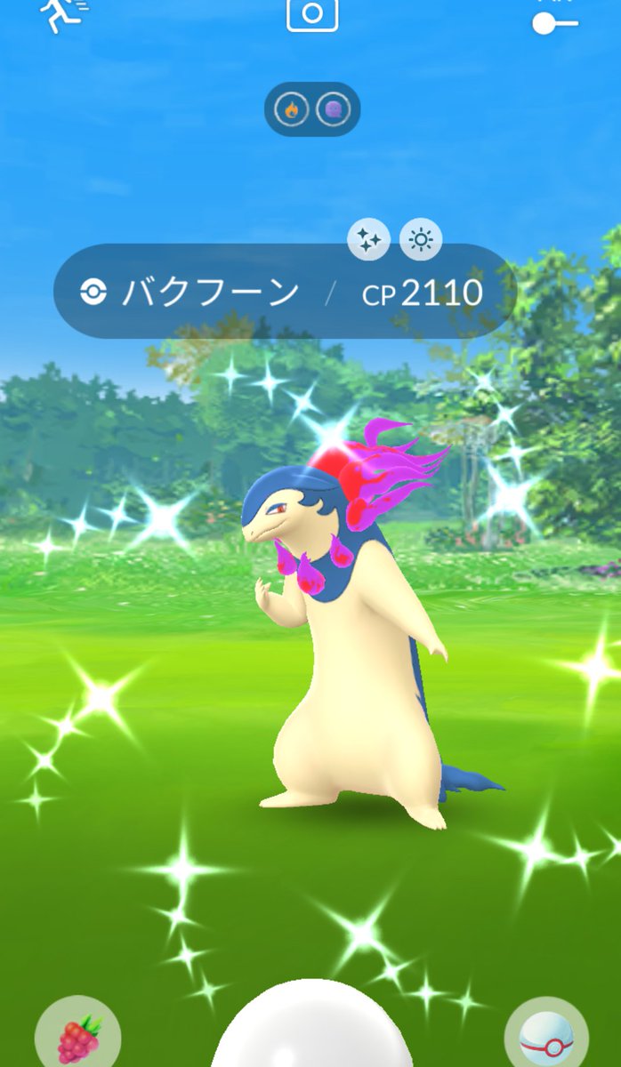 funyamaru_pon's tweet photo. ヒスイバクフーン色違い✨ちょっとわかり辛い😅＃ポケモンGO ＃色違い https://t.co/SYXuKzzdso