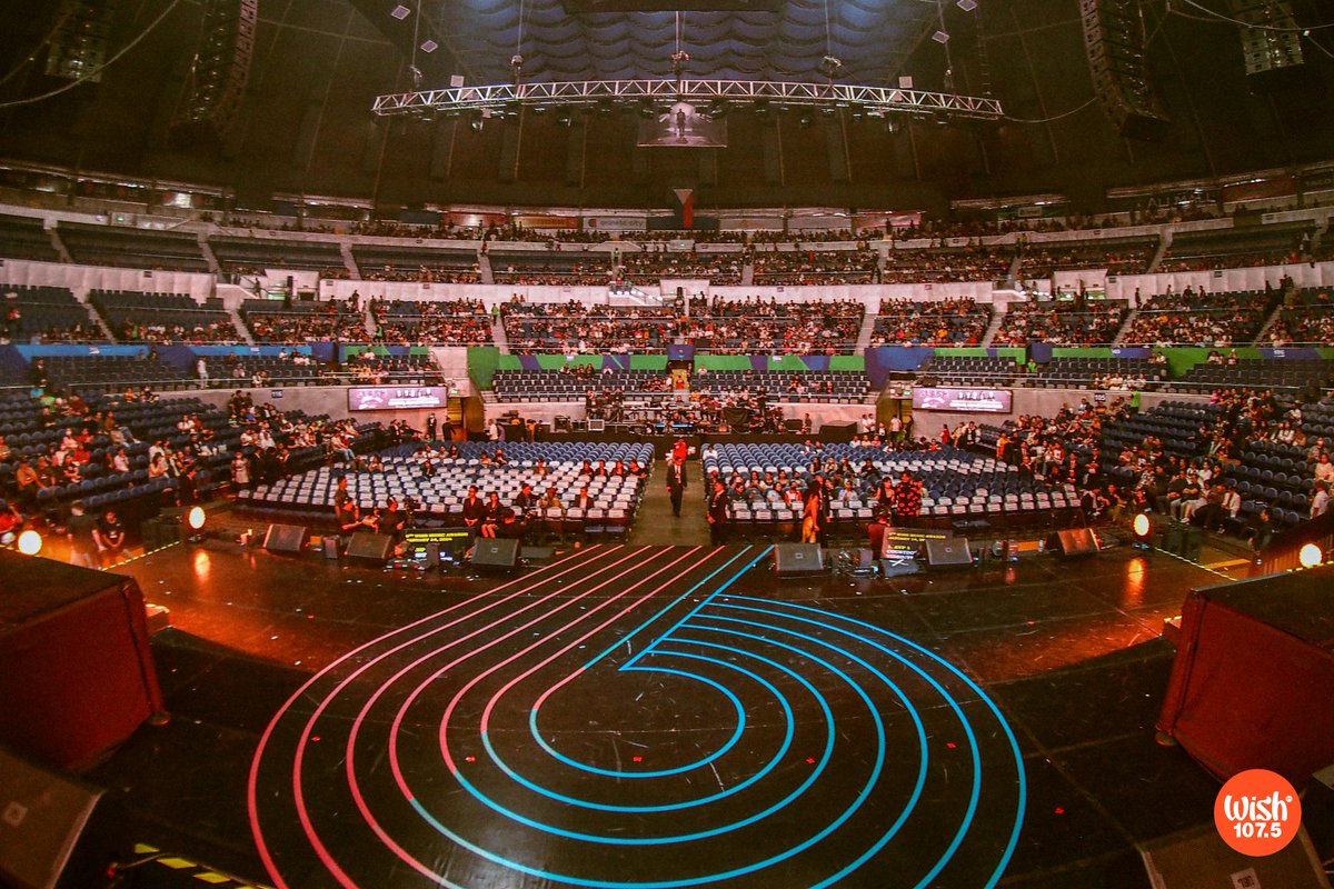 wish1075's tweet photo. We've transformed the Big Dome stage into a dazzling area where OPM stars will perform their songs! #9thWishMusicAwards https://t.co/gkn2IBK1qm