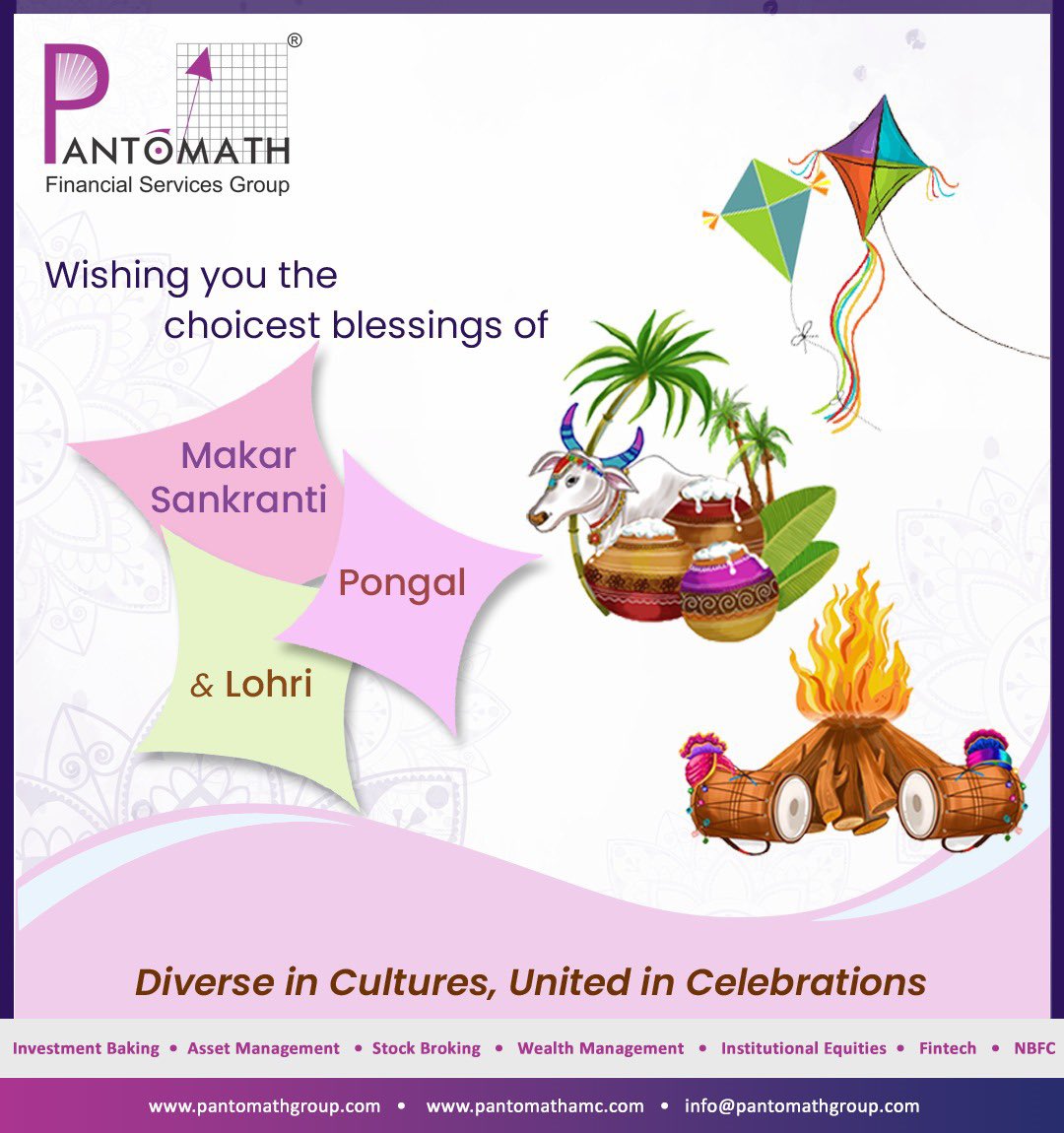 pantomath_group's tweet image. Pantomath extends heartfelt wishes on the occasion of Makar Sankranti, Pongal, Suggi Habba, Boghi, Maghi, Bhogali Bihu, Khichdi, Uttarayan, and Makaravilakku.

#pantomath #progresswithvalues #festival