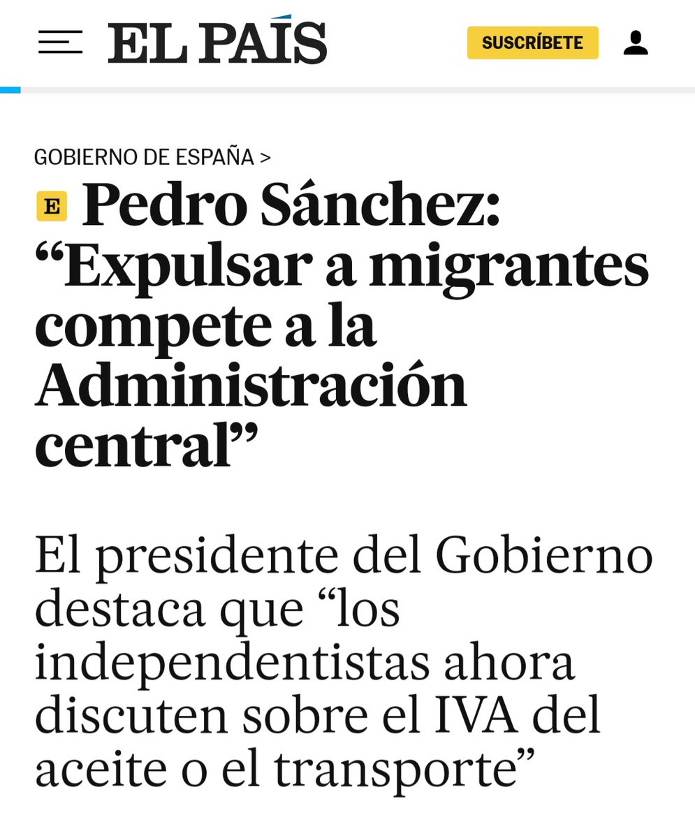 Así se dirime la cesta de la negociación "Frutas, Rodalies y expulsión de Migrantes".
El #RacismoInstitucional con el que arranca la nueva legislatura, nos cancela como sujetos políticos del debate sobre la migración, abordando la agenda desde la deshumanización y el punitivismo.