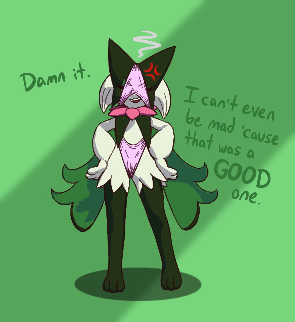 radifurry332's tweet photo. Meowscarada is very impressed. Also frustrated and in pain. But mostly impressed. 🐈 https://t.co/nH2zvI7N2f