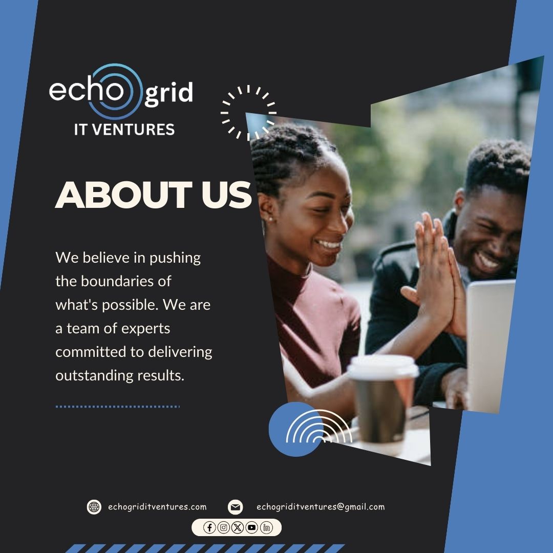 EchoGridIT's tweet photo. EchoGrid IT deals in Software Development, Web Development &amp; Admin., IT Support, IT Consultancy, System Analysis, Networking, Software Installations, Hardware Installations &amp; Maintenance &amp; Digital Marketing.

Make no mistake, for we are the absolute best!

#EchoGrid #itservices https://t.co/7tli8jCjn3