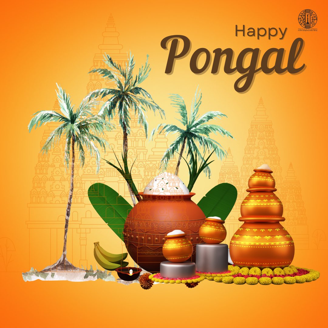iccr_hq's tweet photo. Wishing you a delightful #Pongal, surrounded by the richness of newly gathered blessings. 

May prosperity abound, and the festivities bring joy to your heart. 

Happy Pongal! https://t.co/9BxbOEaQi4