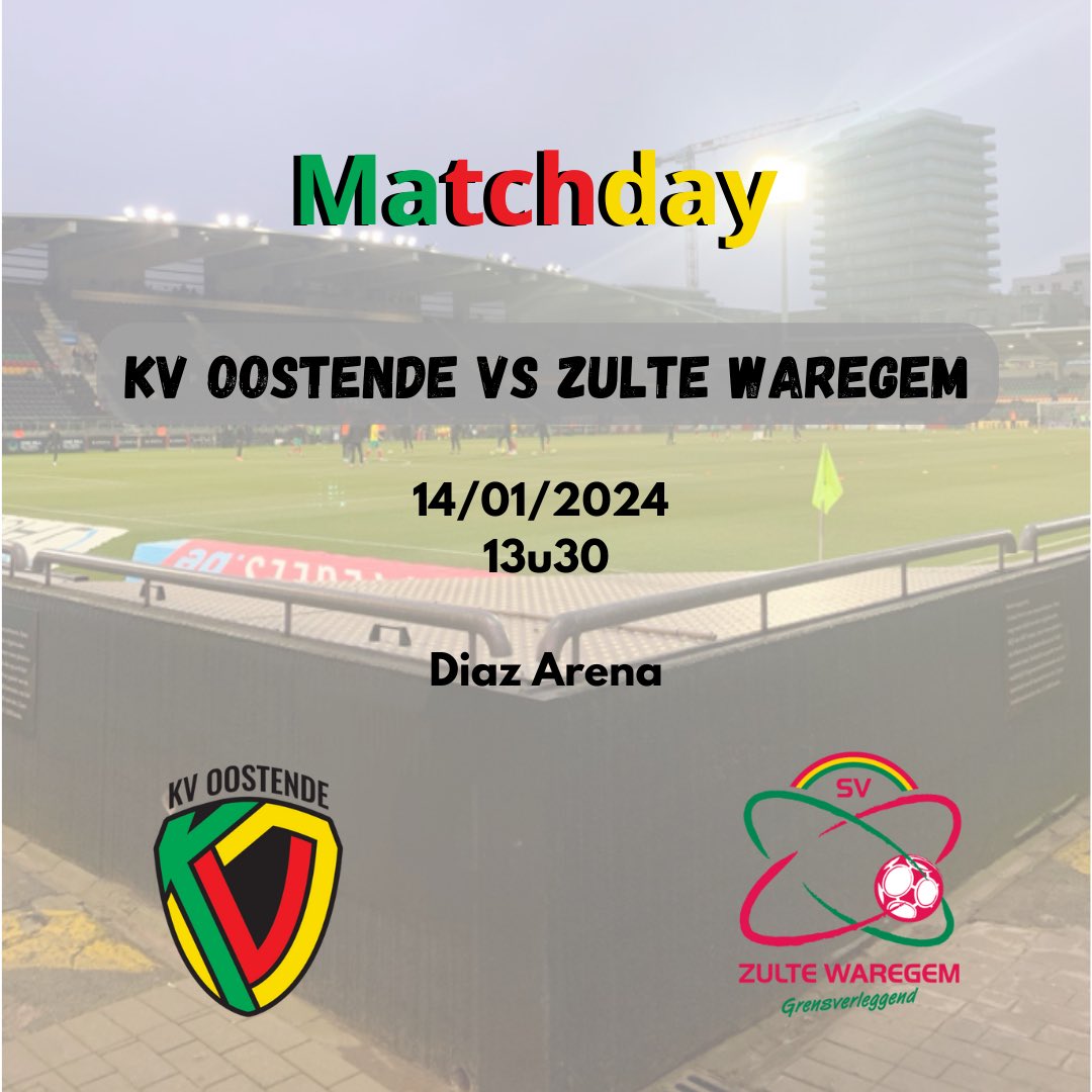 𝑴𝒂𝒕𝒄𝒉𝒅𝒂𝒚

Eerste thuismatch van 2024, jij bent er toch ook bij?

Stille mars voor de match; vertrek 12u30 aan Mariakerkeplein. 
Laten we tonen dat de supporters er zijn voor elkaar en de club! 

👀 Pronostiek?
COME ON KAVEE 💚❤️💛