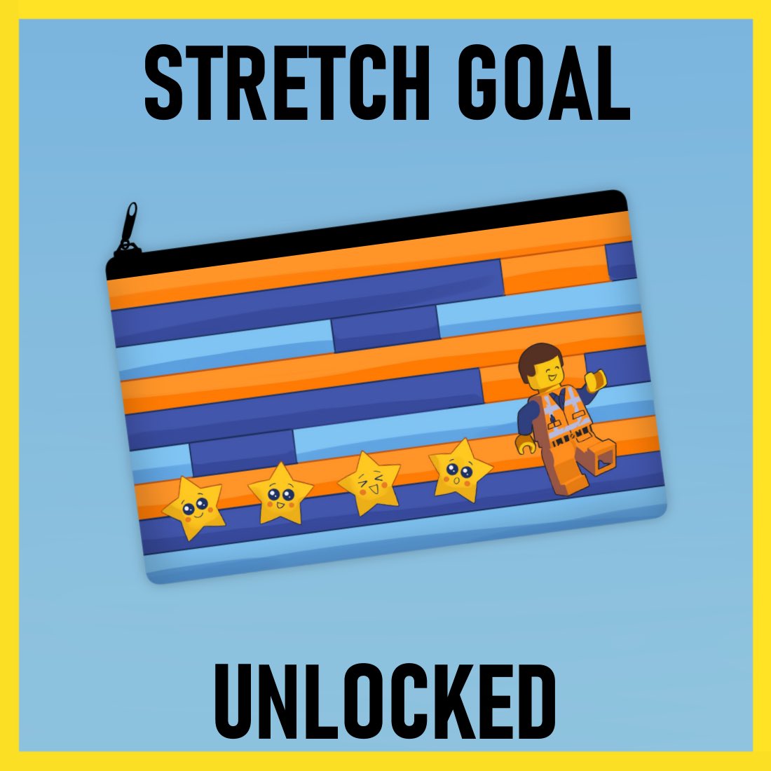 STRETCH GOAL UNLOCKED! this pencil bag designed by @/Kowbojki will be included with all physical orders!