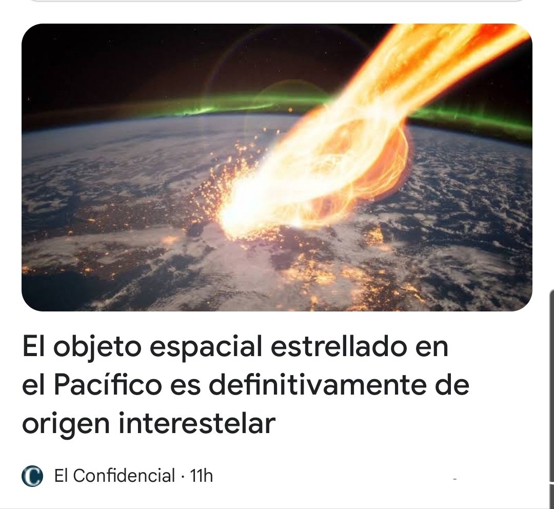 franciscoabian's tweet image. El #objetoespacial estrellado en el #Pacífico es definitivamente de #origeninterestelar
El #astrofísico de #HarvardAviLoeb presenta un nuevo #estudio que demuestra que las #esférulas encontradas por la expedición Interestelar no son del #sistemasolar
elconfidencial.com/tecnologia/nov…