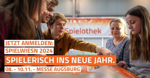 📣💯 die Bewerbung ist angelaufen. spielwiesn.de. #spielwiesn24. #boardgame #pnpde #spiel Messe Augsburg.