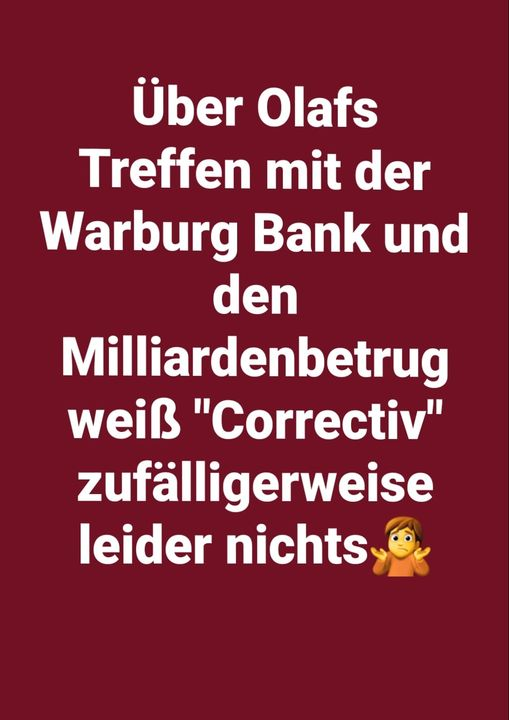 #Correctiv 
Ist doch schon sehr dubios?
Wenn sich ein paar Leute treffen?  Gefahr für Land u. #Demokratie?  Wie Leute nennt man dann so was?
#Bauernproteste #Deutschland