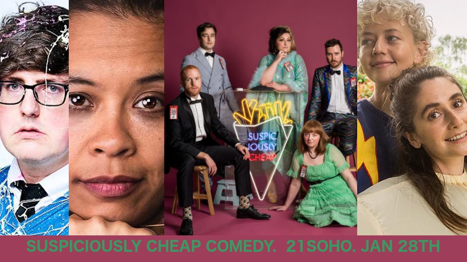 Kiri Pr'chard-McLean (@kiripritchardmc) on Twitter photo We're celebrating ten years of <a href="/suspiciouslycc/">Suspiciously Cheap Comedy</a> with some absolutely astounding line ups . Look at this for Jan's show! Still only a fiver.
tickettext.co.uk/72qb3v9Miu We're celebrating ten years of <a href="/suspiciouslycc/">Suspiciously Cheap Comedy</a> with some absolutely astounding line ups . Look at this for Jan's show! Still only a fiver.
tickettext.co.uk/72qb3v9Miu