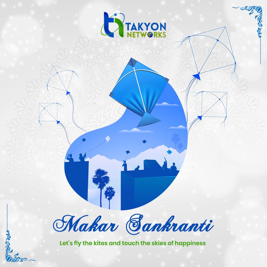 TakyonNetworks's tweet photo. Embracing the warmth of the sun and the joy of flying kites on Makar Sankranti! ☀️🪁 Wishing you all a prosperous and delightful festival filled with love and laughter.

#happymakarsankranti #makarsankranti2024 #festival #festivevibes #positivevibes #celebration https://t.co/Ec0haZiQn5
