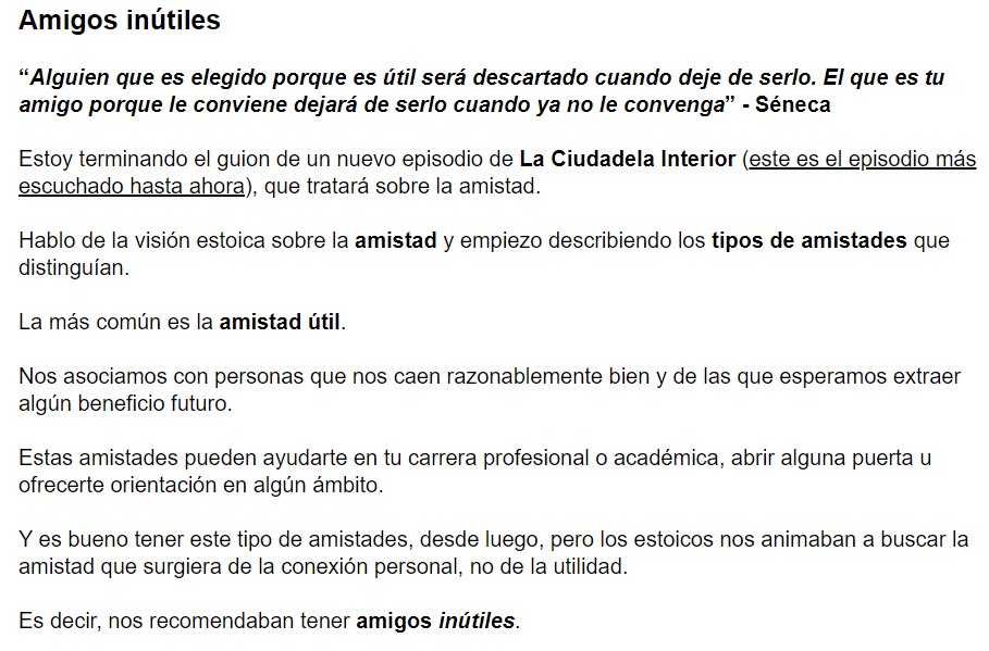Sobre los amigos inútiles...