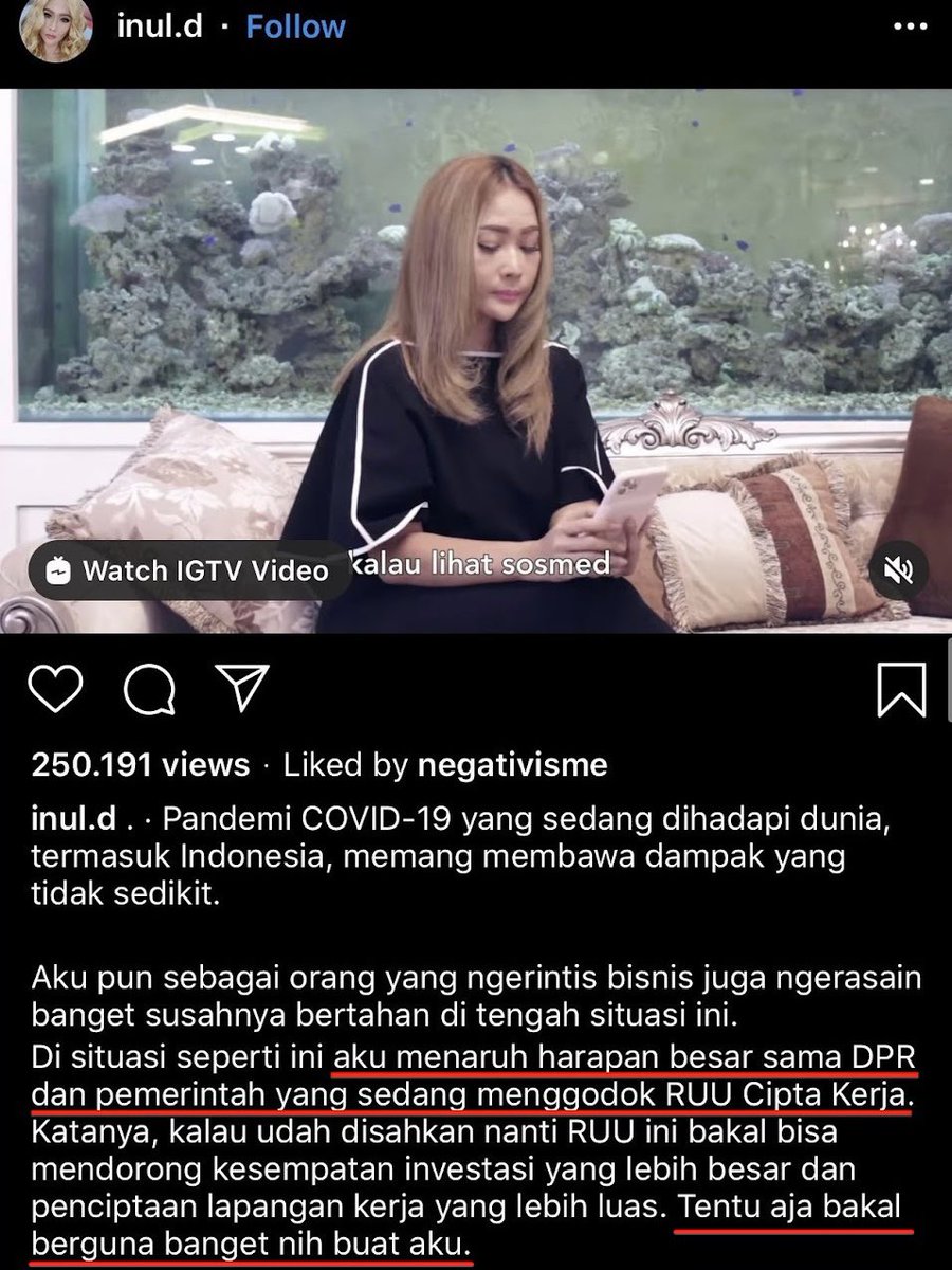 txtdrimedia's tweet photo. mba inul baru ngerasain sekarang dampak uu ciptaker yg dulu dipromosikannya sendiri

from this:                         to this: https://t.co/kbQJdLRohZ