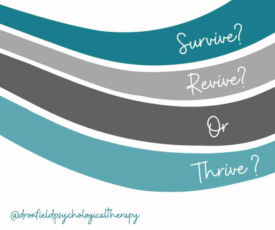 What sort of week are you having? Do you need to survive, revive or thrive? What is your mind and body telling you? #relaxation #relaxing #stress #WeAllStruggleAtTimes #WeAllStruggleSometimes #RealisticIntentions #TakeBackControl #YouMatter #PowerNap #SelfCare #SmartGoals #revive