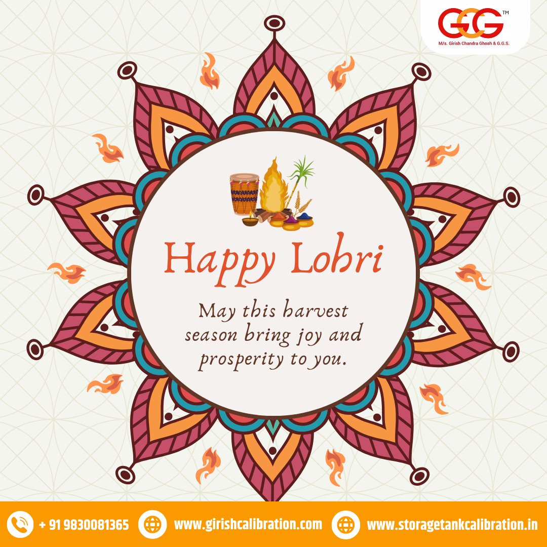 On this auspicious festival of Lohri, We wish you and your family peace and prosperity. Happy Lohri! #HappyLohri #GirishCalibration #GirishChandraGhosh
