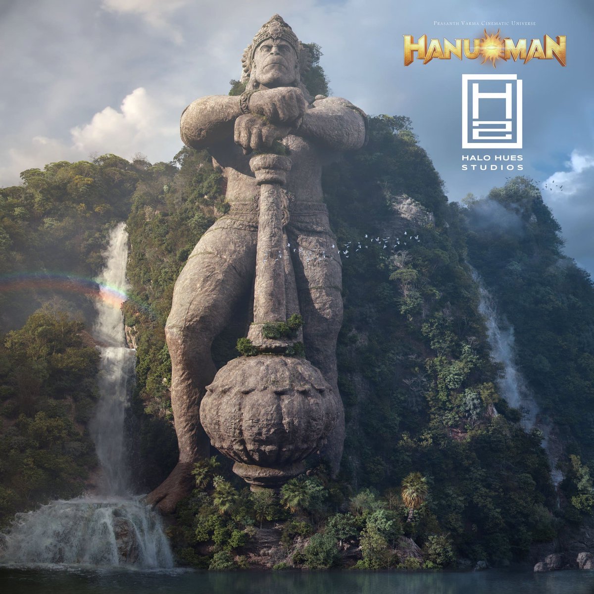 Parvazezahi's tweet photo. Hanuman gorge valley in the movie HanuMan. This grand valley was crafted from scratch to its final composition at HaloHues Studios 
@HalohuesS
@PrasanthVarma 
#HanuMania #HanuManEverywhere  #HanumanReview #Halohuesstudios https://t.co/0r9m1VpBT3