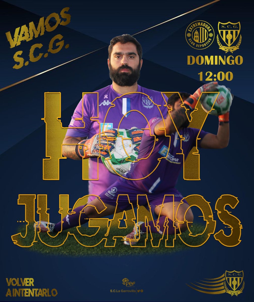 👇 HOY JUGAMOS

Jornada 12 🆚 <a href="/CDExt1924/">CD EXTREMADURA</a>

⌚ 12:00 horas
🏟️ Estadio Francisco de la Hera 
📍 Almendralejo

#VolverAIntentarlo💙⚽